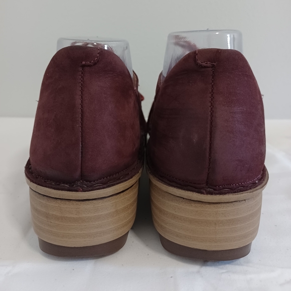 Naot Ghillie Platform wedge strappy sandals Burgundy lace-up size 39 - Picture 5 of 10